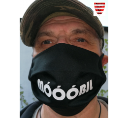 P. Mobil szájmaszk - fekete